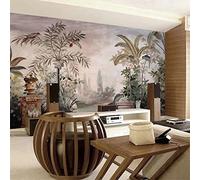 Mural 3D Renacimiento Europeo Pintado A Mano Plantas Tropicales Fondo Decoración Del Hogar Papel Tapiz Decoración-400cm×280cm