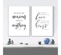 Mural de arte moderno con letras de amor, filosofía de la vida, proverbio, póster e impresiones en lienzo, arte de pared, imágenes para decoración del hogar, 50 x 70 cm, 2 piezas, sin marco
