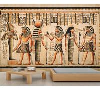 Mural de Egipto, papel pintado de la habitación de los dioses egipcios faraones, papel tapiz jeroglífico egipcio antiguo, papel tapiz de símbolos vintage para dormitorio, póster para sala de estar