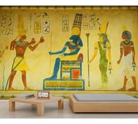 Mural de Egipto, papel tapiz de faraón egipcio antiguo, papel pintado jeroglífico, papel pintado de símbolos vintage, papel de pared para dormitorios, sala de estar, decoración de sofá, fondo de TV