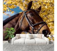 Mural de Interior Fotomurales 200x140 cm Caballo Animal En Alta DefinicióN Tejido No Tejido Fotomurales Papel Pintado Animal Pared Panorámico para Dormitorio Salón TV Pared Murales Póster