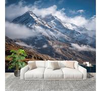 Mural de Interior Fotomurales 200x140 cm Lago de MontañA Nevado Hd Tejido No Tejido Fotomurales Papel Pintado Paisaje Natural Pared Panorámico para Dormitorio Salón TV Pared Murales Póster