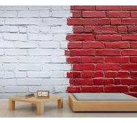 Mural de ladrillo, papel pintado de ladrillos irregulares, papel pintado abstracto de graffiti, papel pintado panorámico extra grande, papel de pared personalizado para hotel, restaurante, vestíbulo