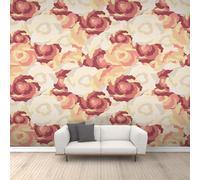 Mural De Paisaje De Flores Rojas Decoración Del Hogar Sala De Estar Dormitorio Papel Tapiz Arte Fondo-150Cm×105Cm