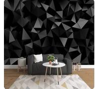 Mural De Papel Tapiz Fotográfico Personalizado Con Patrón Geométrico De Triángulos 3D Para Sala De Estar, Tv, Fondo, Murales De Pared, Decoración Del Hogar-150Cmx105Cm