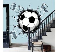 Mural de pared Cómics Estilo Callejero Fútbol Rompiendo Barreras, Papel Pintado Fotográfico Seda, 450 x 315cm (ancho x alto) para Decoración del Hogar, Salón, Dormitorio, Habitación Infantil