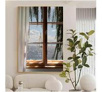 Mural de pared con ventana falsa en 3D, decoración de pared con ventanas que se abren de forma artificial con paisaje natural enmarcado, decoraciones de pared con vistas a la ventana para el hogar