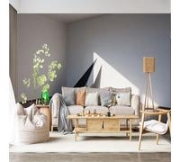 Mural de pared de tamaño personalizado, autoadhesivo, tela extraíble, geométrico, abstracto, sombra, luz, formas modernas, calcomanía de pared grande para decoración de sala de estar