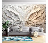 Mural De Pared En Relieve 3D Alas Guardianas Papel Pared Autoadhesivo 260Cmx420Cm(Hxw) Papel Pintado En Relieve No Tejido Impermeable Removible Papel Adhesivo Para Dormitorio Sala De Estar Alas Guar
