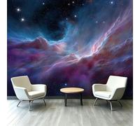 Mural de pared Fantasía Espacio 150 x 105 cm - Universo Nebulosa Galaxia - Papel pintado fotográfico Premium no tejido 3D papel pintado papel pintado sin pegamento para dormitorio, sala de estar, TV