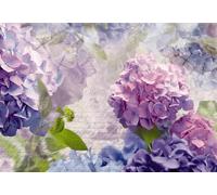 Komar Otaksa - Mural de papel para pared (368 x 254 cm), diseño de hortensias