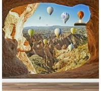 Mural de pared Globo Aerostático De Cueva Papel pintado fotográfico grande Cañón murales impermeables para dormitorio infantil guardería decoración de fiesta 495x353cm