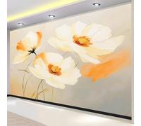Mural de Pared Moderno 3D Pintura Al Óleo Papel Tapiz Fotográfico Impreso, Plantas Y Flores Abstractas Decoración de Póster No Tejido para Sala de Estar y Dormitorio Infantil 200 x 140 cm