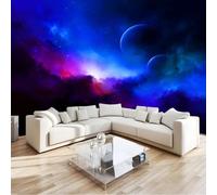 Mural de Pared Moderno 3D Surrealismo Papel Tapiz Fotográfico Impreso, Universo De Fantasía Espacio Estrellas Decoración de Póster No Tejido para Sala de Estar y Dormitorio Infantil 400 x 280 cm