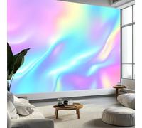 Mural de pared panorámico con textura de arco iris de ensueño, papel pintado colorido de 250 x 175 cm (ancho x alto), moderno mural de pared panorámico para sala de estar, dormitorio, oficina