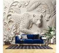 Mural De Pared Texturizado 3D De 200X140 Pulgadas Relieve 3D Leopardo Selva Hojas Papel Tapiz Mural De Pared De Animales Exóticos Póster Papel Tapiz Fotográfico Papel Tapiz De Vida Silvestre Trop