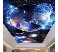 Mural de techo 3D autoadhesivo, papel tapiz tridimensional de cielo estrellado y universo, revestimiento de pared para decoración de techos de sala de estar y dormitorio