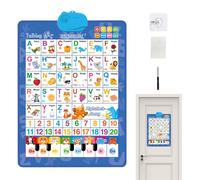 Mural Electrónico del - Interactivo y Números | Póster de Aprendizaje Inglés y Español con Música - para 1-6 Años Niños Niñas Cumpleaños Navidad Salón