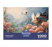 Mural in The Style of Japanese Art 1000 Stück Stabiler Karton Puzzle Spring Village Lebendige Bilder Kreatives Spiel Puzzles Als Wohnaccessoires 70x50cm/1000pcs