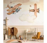 Mural infantil 367973 multicolor de 265 x 280 cm. papel liso. lavable. material de la base: no tejido y método de pegado: pegamento en la pared.