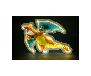 Mural lampara neon teknofun madcow entertainment pokemon charizard 30 cm
