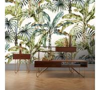 Mural naturaleza etnic palmeras 485851 multicolor de 400 x 300 cm. papel liso. esponjable. material de la base: no tejido y método de pegado: pegamento en la pared.