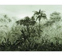 Mural naturaleza etnic palmeras 486056 multicolor de 400 x 300 cm. papel liso. esponjable. material de la base: no tejido y método de pegado: pegamento en la pared.