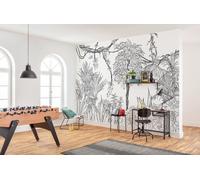 Mural naturaleza r4-046 blanco de 400 x 280 cm. vinilo liso. material de la base: no tejido.