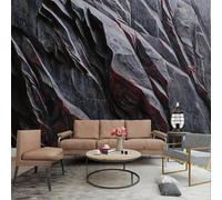 Mural papel pintado 3D del salón relieve patrón de piedra rocosa revestimiento de pared decoración de pared de dormitorio
