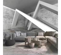 Mural papel pintado 3D hormigón arquitectura espacio abstracto papel pintado artístico adhesivos decorativos para dormitorio y salón