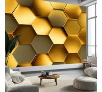 Mural Papel pintado fotográfico de mármol geométrico de lujo, estilo minimalismo, papel pintado no tejido, decoración de pared, 500 x 280 cm (ancho x alto), póster panorámico para niñas, niños