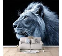 Mural Papel Pintado Pared León Blanco, Papel Pintado Fotografico Paisaje De Vida Silvestre 300X256cm Arte Decorativo De Pared Refresca Tu Hogar Al Instante Habitación Infantil Montaje Rápido Apto