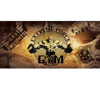 Mural personalizado de fondo de pared con herramientas de levantamiento de pesas y gimnasio nostálgico (300 x 210 cm)
