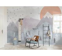 Mural tnt liso infantil wild and free violeta 400 x 250 cm komar