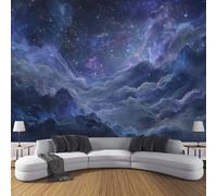 Murales 3D De Seda, Pintado Panorámico Misterio Nebulosa Mural Para Artística, Papel Tapiz Fotomurales Universo Abismo Decoración Póster De Pared Salón Dormitorio, 300 x 210cm