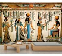 Murales de Dioses de Egipto, papel tapiz egipcio antiguo, papel tapiz de esfinge para niñas, papel de pared jeroglífico de Egipto para niñas, dormitorio, sala de estar, póster de pared grande, 500 x