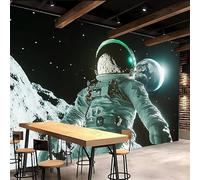 Murales De Pared 500x280cm Astronauta papel pintado geometrico Galaxia Del Universo Decoración mural sin uniones visibles, lienzo de óleo, para espacio abierto o loft