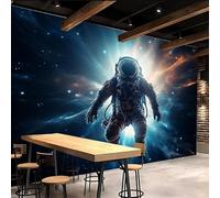 Murales De Pared 500x280cm Astronauta papel pintado geometrico Galaxia Del Universo Decoración mural sin uniones visibles, lienzo de óleo, para espacio abierto o loft