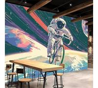 Murales De Pared 500x280cm Fantasía De Astronauta papel pintado geometrico Galaxia Del Universo Decoración mural sin uniones visibles, lienzo de óleo, para espacio abierto o loft