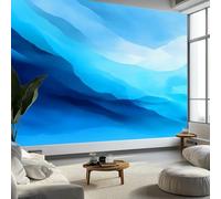 Murales de Pared Acuarela Ola Rayas Papel Tapiz, Abstracto Líquido Murales de Pared Decorativos para Sala de Estar y Dormitorio (220gsm Tela No Tejida Premium, 400 x 280 cm (W x H))