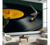 Murales de Pared Disco de Vinilo Arte de Pared Realismo Papel Tapiz Fotográfico para Sala de Estar, Dormitorios, Papel Premium 450 x 315 cm (W x H) Tapiz Fotográfico Efecto 3D