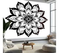 Murales de Pared Flores de Mandala Papel Tapiz, Minimalismo Murales de Pared Decorativos para Sala de Estar y Dormitorio (220gsm Tela No Tejida Premium, 250 x 175 cm (W x H))