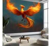 Murales de Pared Oriental Pájaros Alas Arte de Pared Arte Fantástico Papel Tapiz Fotográfico para Sala de Estar, Dormitorios, Papel Premium 500 x 280 cm (W x H) Tapiz Fotográfico Efecto 3D