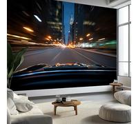 Murales de Pared Paisaje Urbano Nocturno Arte de Pared Paisaje Natural Papel Tapiz Fotográfico para Sala de Estar, Dormitorios, Papel Premium 200 x 140 cm (W x H) Tapiz Fotográfico Efecto 3D
