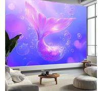 Murales de Pared Sirenas Con Degradado Burbujas Papel Tapiz, Estilo Soñador Murales de Pared Decorativos para Sala de Estar y Dormitorio (220gsm Tela No Tejida Premium, 200 x 140 cm (W x H))