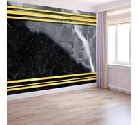 Murales de Pared Texturas de Mármol Rayas Papel Tapiz, Abstracción Geométrica Murales de Pared Decorativos para Sala de Estar y Dormitorio (220gsm Tela No Tejida Premium, 500 x 280 cm (W x H))