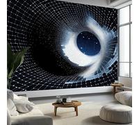 Murales de Pared Túnel de Ajedrez Espacio Agujero Negro Arte de Pared Arte de Ciencia Ficción Papel Tapiz Fotográfico para Sala de Estar, Dormitorios, Papel 500 x 280 cm Tapiz Fotográfico Efecto 3D