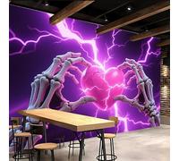 Murales Decorativos Pared 400x280cm Romance Gótico papel pintado ladrillo Fantasía De Terror Lienzo con efecto óleo 3D sin uniones, para salón escandinavo o dormitorio minimalista