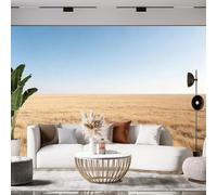Murales Decorativos Pared Gran Mural De Pared Paisajístico De 250 × 175 Cm Papel Pintado Fotográfico Panorámico No Tejido Con Diseño De Campo De Trigo Dorado Y Cielo Azul Decoración De Pared N