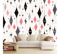 Murales Papel Pintado 3D Geometría abstracta 250x175 cm Fotomurales Póster No Tejido, Decoración Pared Papel Pintado Mural para Salon, Dormitorio, Oficina